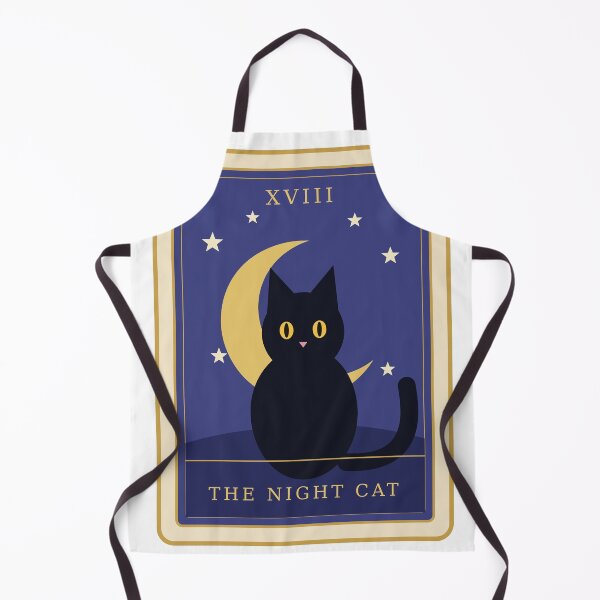 Item preview, The Night Cat - Tarot Card Black Cat Celestial designed and sold by Mooncap Studio.