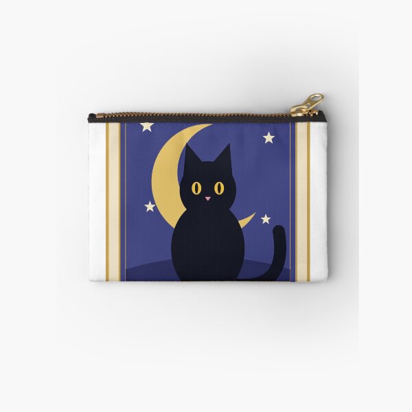 Item preview, The Night Cat - Tarot Card Black Cat Celestial designed and sold by Mooncap Studio.
