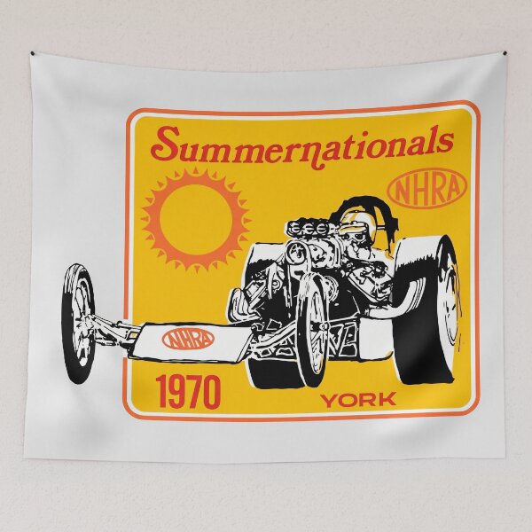 Item preview, 1970 Summernationals York Front Engine Dragster Vintage Drag Racing designed and sold by EdGraphy.