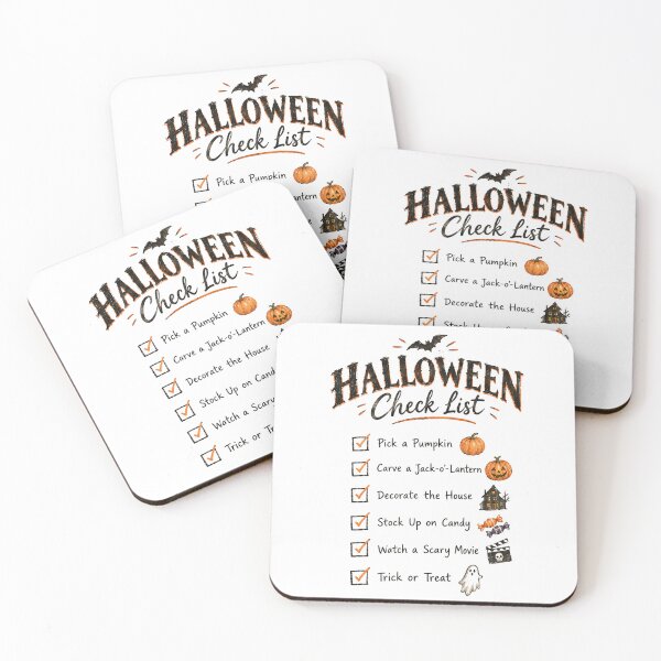 Item preview, Halloween Checklist – Spooky Halloween Bucket List designed and sold by Scarlett-Goods.