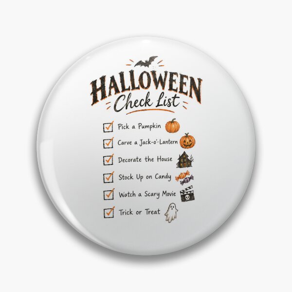 Item preview, Halloween Checklist – Spooky Halloween Bucket List designed and sold by Scarlett-Goods.