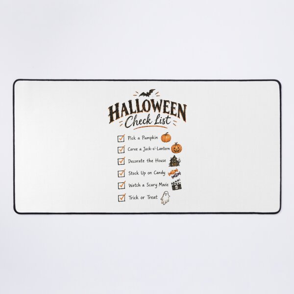 Item preview, Halloween Checklist – Spooky Halloween Bucket List designed and sold by Scarlett-Goods.