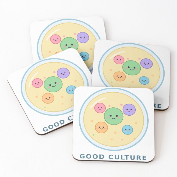 Item preview, Good Culture - Cute Kawaii Bacteria Petri Dish designed and sold by Mooncap Studio.