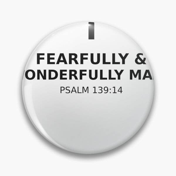 Artikelvorschau, Ehrfurchtgebietend und wunderbar geschaffen Psalm 139:14 entworfen und verkauft von Persevere-Co.