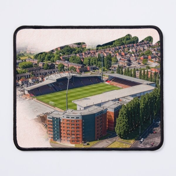 Item preview, Wrexham Racecourse Ground Stadium Artwork designed and sold by ArtworkNorth.