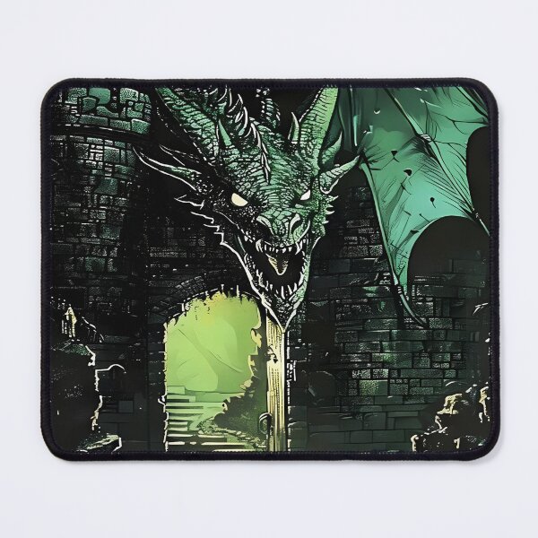 Item preview, Dragon Guarding a Castle Entrance designed and sold by haroldchoffm.