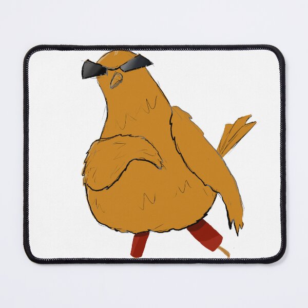Item preview, Cool Walking Bird with Sunglasses – Funny Meme Bird designed and sold by LytStudio.