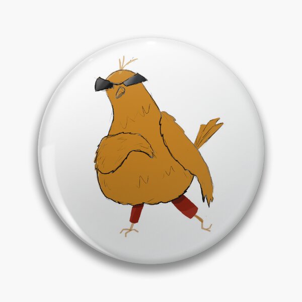 Item preview, Cool Walking Bird with Sunglasses – Funny Meme Bird designed and sold by LytStudio.