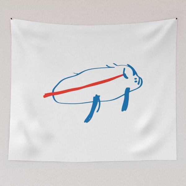 Item preview, Hand Drawn Potato Buffalo Bison Football Sketch designed and sold by TinaQuentin.