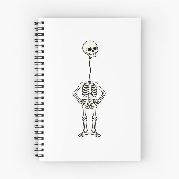 Item preview, Floating Skull Balloon Skeleton Quirky Spooky Aesthetic designed and sold by chattsuede.