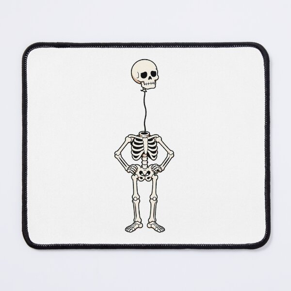 Item preview, Floating Skull Balloon Skeleton Quirky Spooky Aesthetic designed and sold by chattsuede.