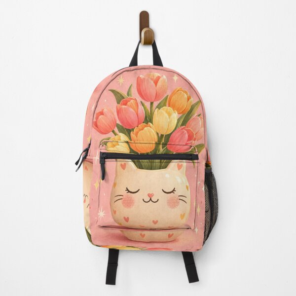 Item preview, Kawaii Cat Tulip Flower Bouquet designed and sold by Pure Craft.