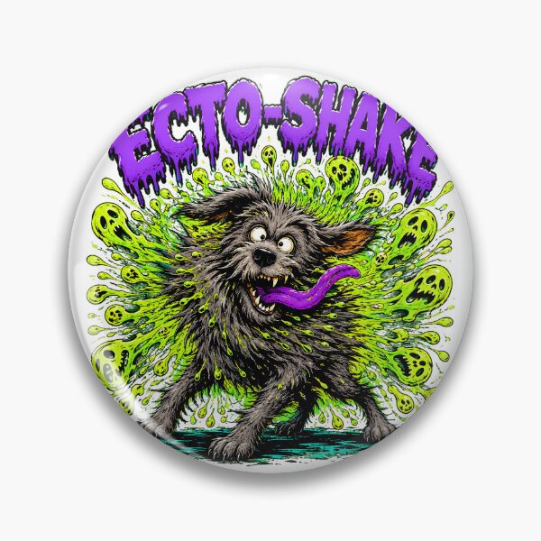 Item preview, Spooky Ectoplasm Slime Dog Wet Shake Cartoon designed and sold by chattsuede.