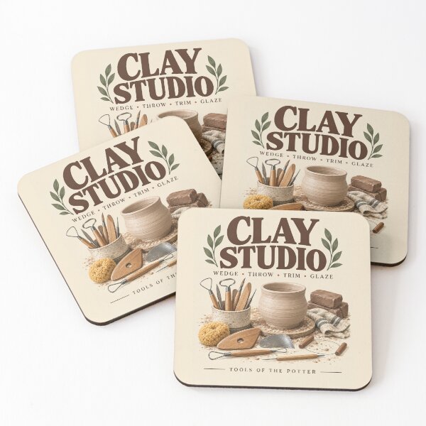 Item preview, Clay Studio Tools | Vintage Pottery & Ceramic Artist Wall Art designed and sold by astersgraphics.