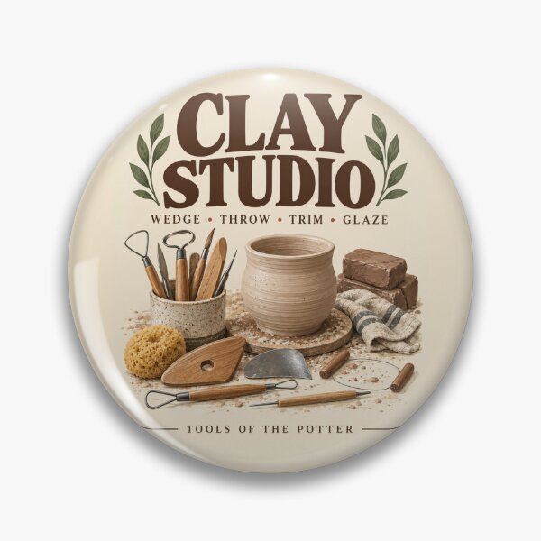 Item preview, Clay Studio Tools | Vintage Pottery & Ceramic Artist Wall Art designed and sold by astersgraphics.