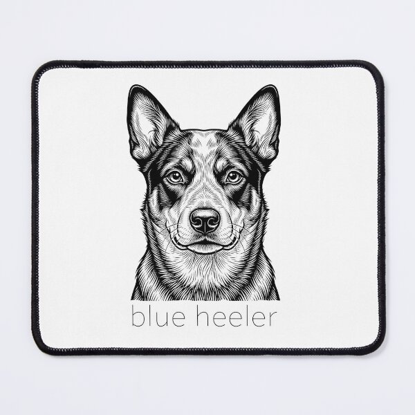 Item preview, Blue Heeler Illustration for light color shirts designed and sold by SUP-R-Ts.
