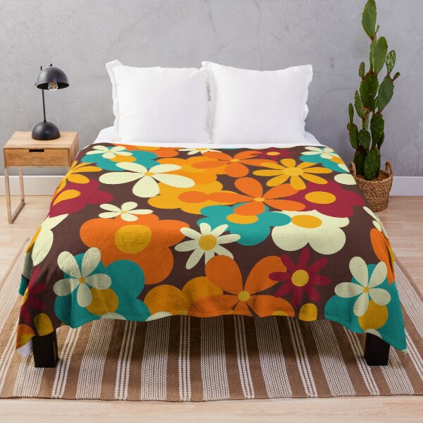 Item preview, Retro 70s Flower Power Seamless Floral Pattern designed and sold by ClaudiaFlores.