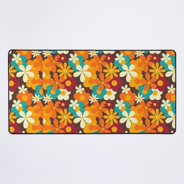 Item preview, Retro 70s Flower Power Seamless Floral Pattern designed and sold by ClaudiaFlores.