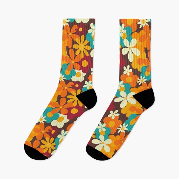 Item preview, Retro 70s Flower Power Seamless Floral Pattern designed and sold by ClaudiaFlores.