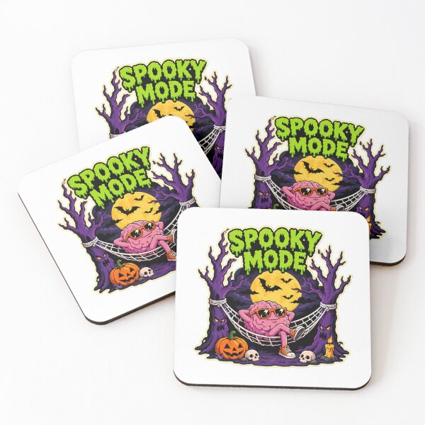 Item preview, Spooky Halloween Brain Relaxing in Hammock designed and sold by chattsuede.