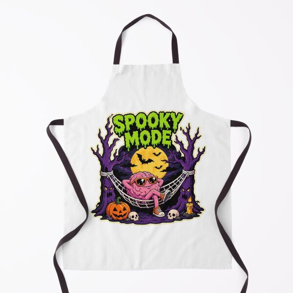 Item preview, Spooky Halloween Brain Relaxing in Hammock designed and sold by chattsuede.