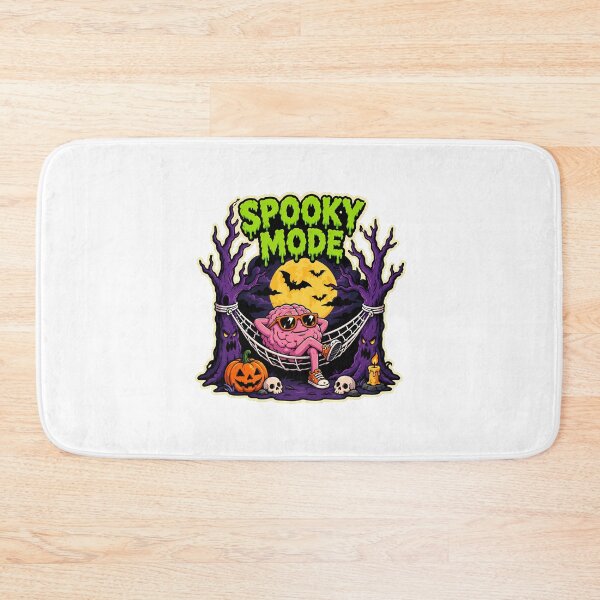 Item preview, Spooky Halloween Brain Relaxing in Hammock designed and sold by chattsuede.