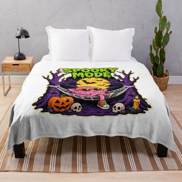 Item preview, Spooky Halloween Brain Relaxing in Hammock designed and sold by chattsuede.