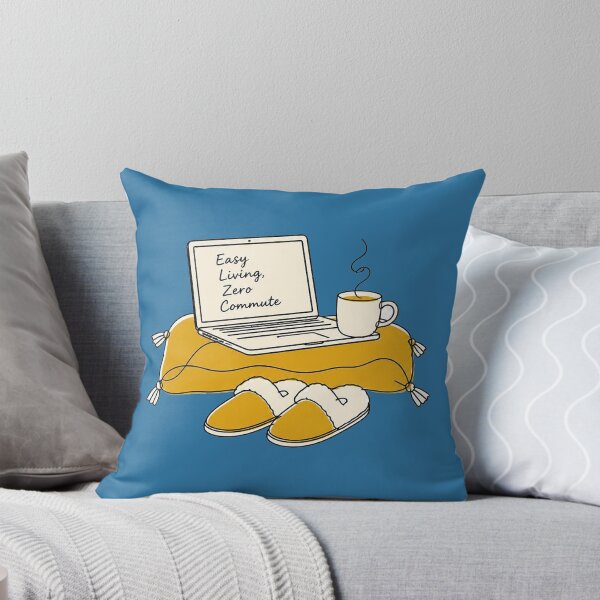 Item preview, Easy Living Zero Commute Funny Remote Work Shirt Design designed and sold by Mahilis.