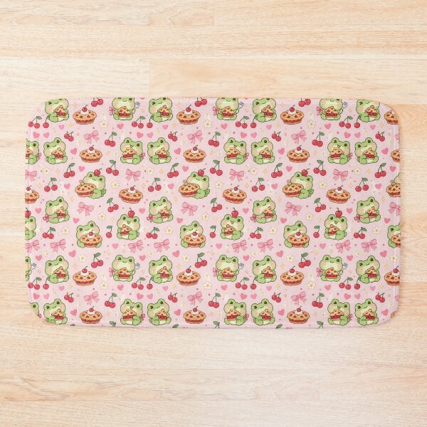 Item preview, Kawaii Frog Cherry Pie Pattern designed and sold by Soft Berry Studio.