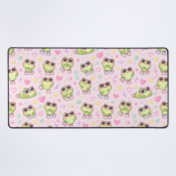 Item preview, Kawaii Frog Heart Sunglasses Pattern designed and sold by Soft Berry Studio.