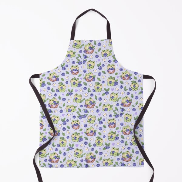 Item preview, Kawaii Frog Blueberry Pattern designed and sold by Soft Berry Studio.