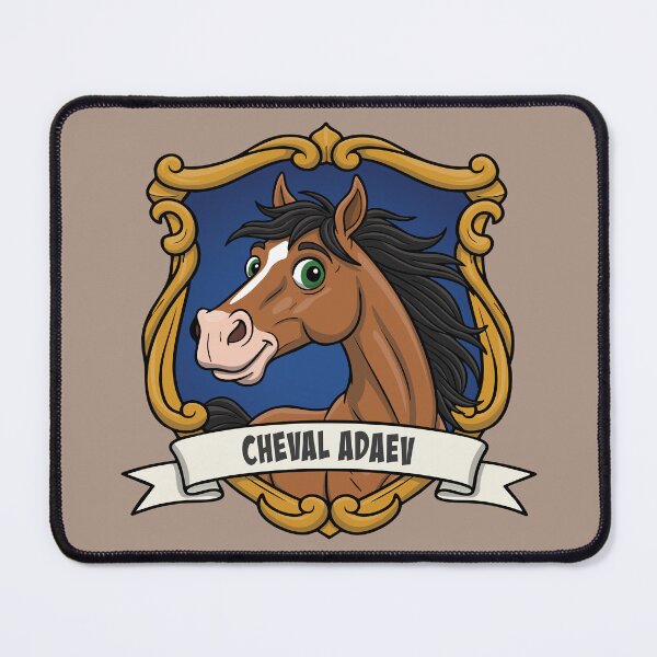 Item preview, The caricature of the Abyssinian horse in a coat of arms designed and sold by Cheval-de-coeur.