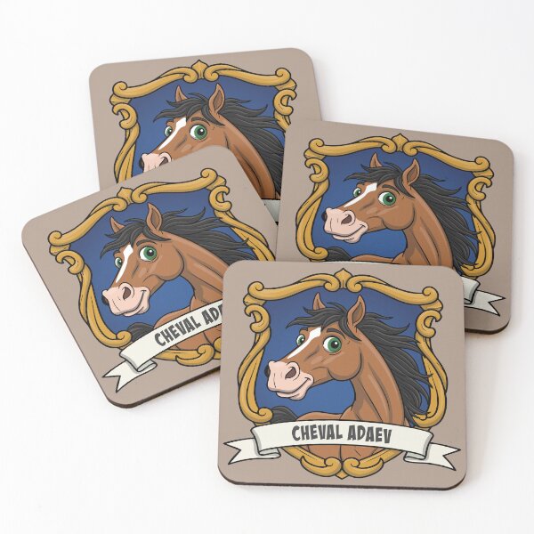 Item preview, The caricature of the Abyssinian horse in a coat of arms designed and sold by Cheval-de-coeur.