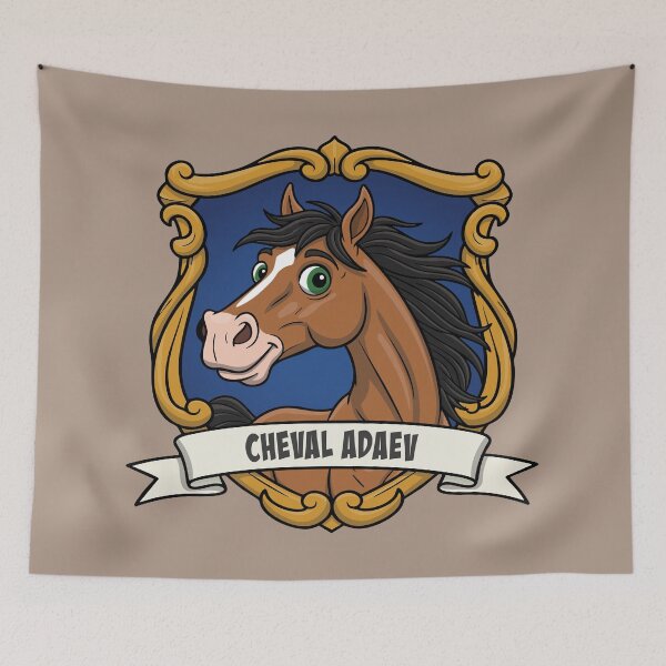 Item preview, The caricature of the Abyssinian horse in a coat of arms designed and sold by Cheval-de-coeur.