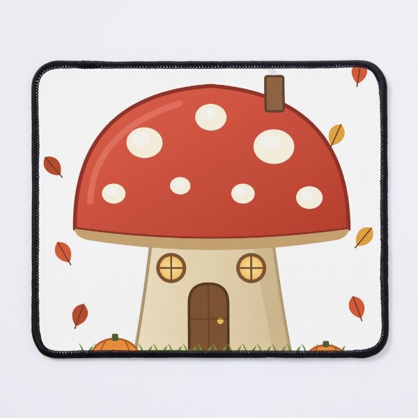 Item preview, Autumn Mushroom Cottage - Cute Cottagecore Fall Fairy House designed and sold by Mooncap Studio.