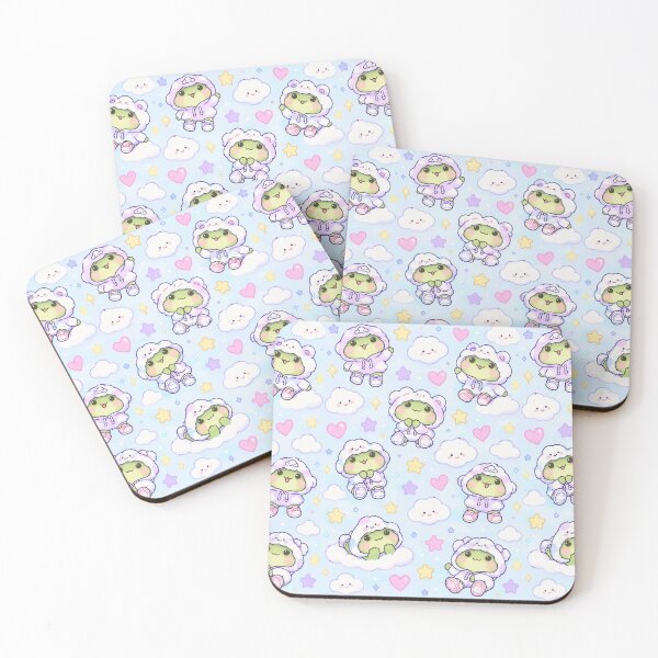 Item preview, Kawaii Frog Cloud Hoodie Pattern designed and sold by Soft Berry Studio.