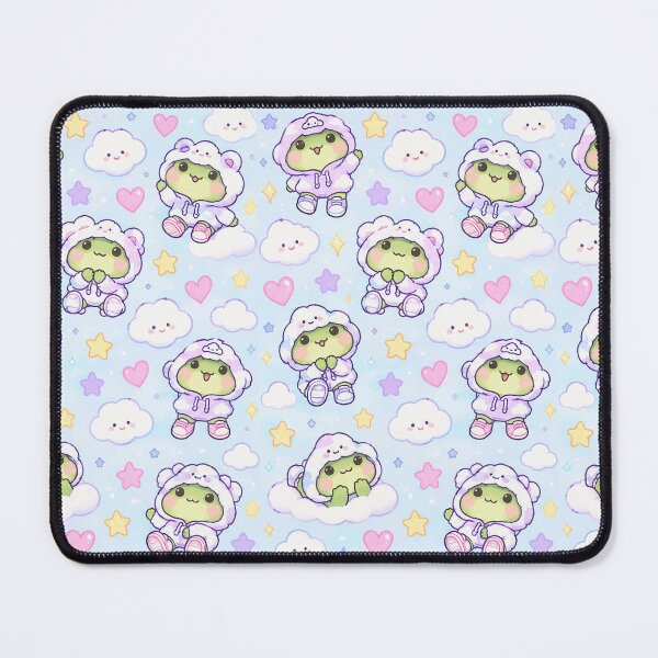Item preview, Kawaii Frog Cloud Hoodie Pattern designed and sold by Soft Berry Studio.