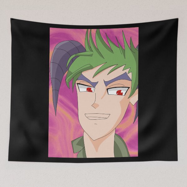 Item preview, Green Hair Man with Horn designed and sold by Suhewomi.