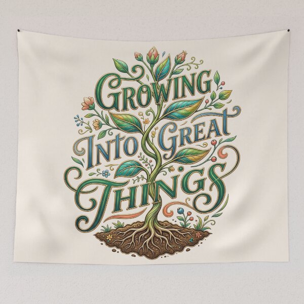 Item preview, Growing Into Great Things – An encouraging saying for children and families designed and sold by Girih.