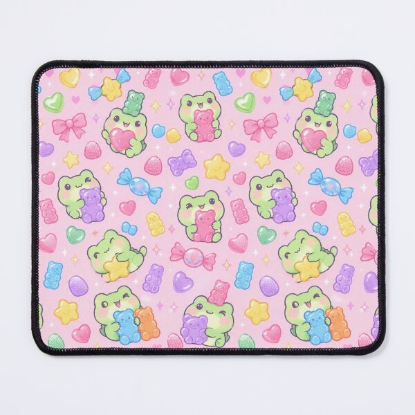 Item preview, Kawaii Frog Gummy Candy Pattern designed and sold by Soft Berry Studio.