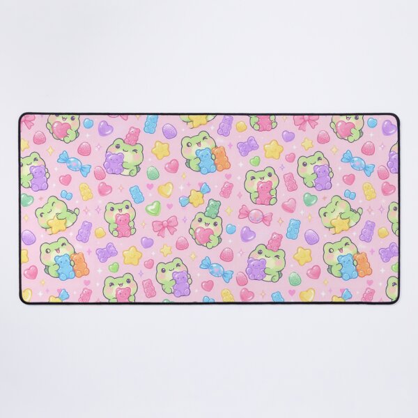 Item preview, Kawaii Frog Gummy Candy Pattern designed and sold by Soft Berry Studio.