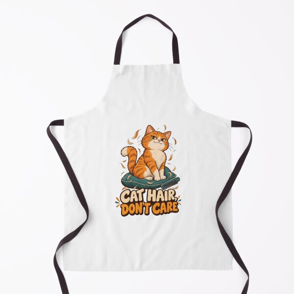Item preview, Cat Hair Don't Care Funny Cat Lover Retro T-Shirt designed and sold by Print-Mingle01.