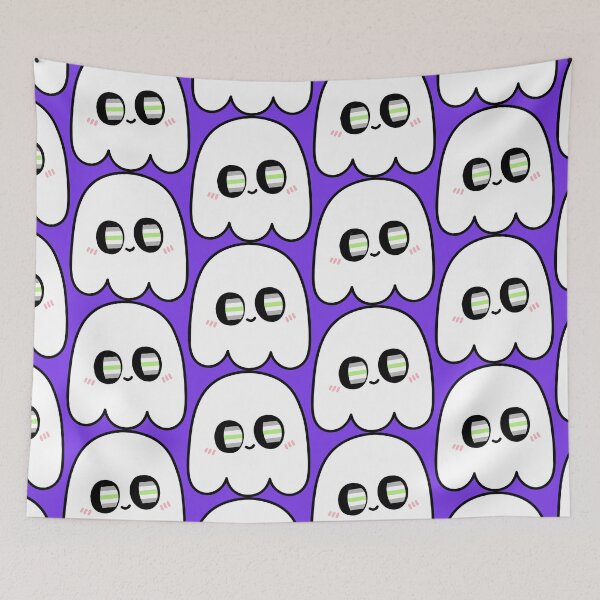 Item preview, Kawaii Agender Ghost – LGBTQ Halloween designed and sold by Cannaxes Studio.