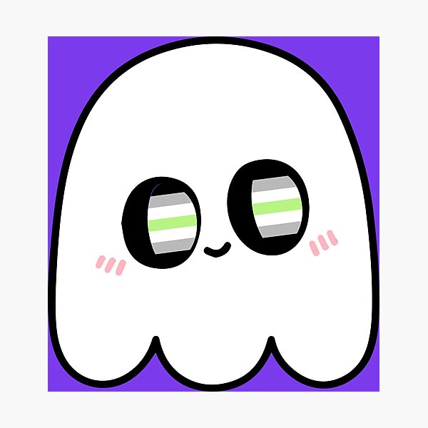 Item preview, Kawaii Agender Ghost – LGBTQ Halloween designed and sold by Cannaxes Studio.