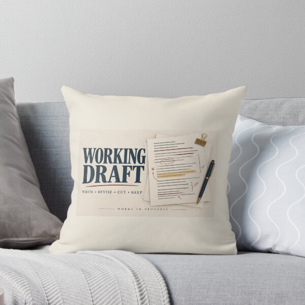 Item preview, Working Draft | Writer Editor Literary Wall Art designed and sold by astersgraphics.