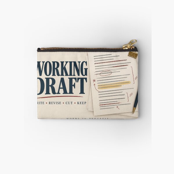 Item preview, Working Draft | Writer Editor Literary Wall Art designed and sold by astersgraphics.