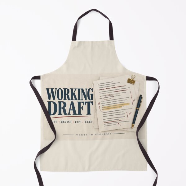 Item preview, Working Draft | Writer Editor Literary Wall Art designed and sold by astersgraphics.