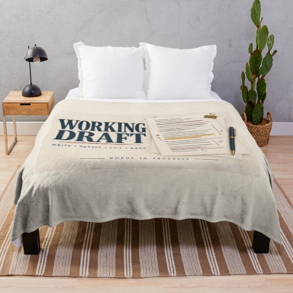 Item preview, Working Draft | Writer Editor Literary Wall Art designed and sold by astersgraphics.