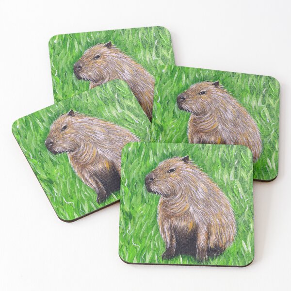 Item preview, Capybara Painting designed and sold by Art by Kirsten Sneath.