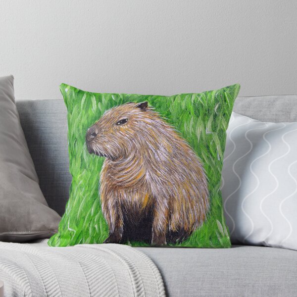 Item preview, Capybara Painting designed and sold by Art by Kirsten Sneath.